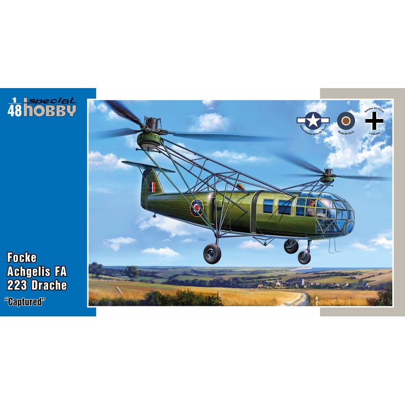 Special Hobby SH48201 1:48 Focke Achgelis FA 223 Drache Captured
