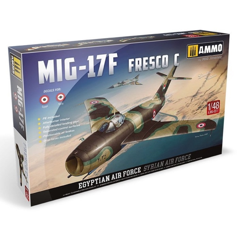 AMMO MIG8511 1:48 Mikoyan MiG-17F Fresco C (Egyptian Air Force, Syrian Air Force)