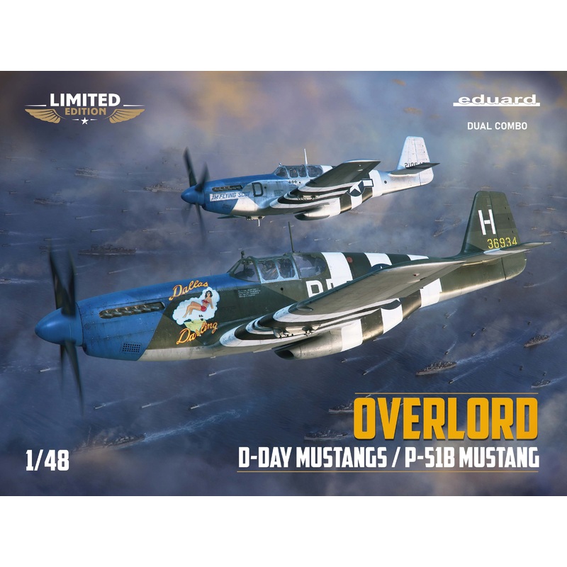 Eduard kits 11181 1:48 Overlord : D-Day Mustangs. Limited Edition, Dual Combo