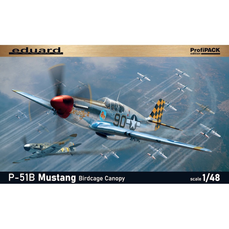 Eduard kits 82107 1:48 P-51B Mustang Birdcage canopy ProfiPACK edition