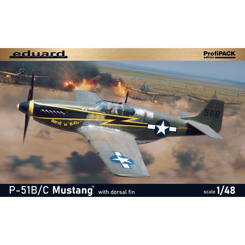 Eduard kits 82108 1:48 North-American P-51B/C Mustang with dorsal fin