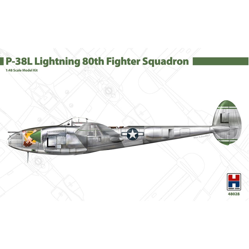 Hobby 2000 48028 1:48 Lockheed P-38L Lightning 80th Fighter Squadron