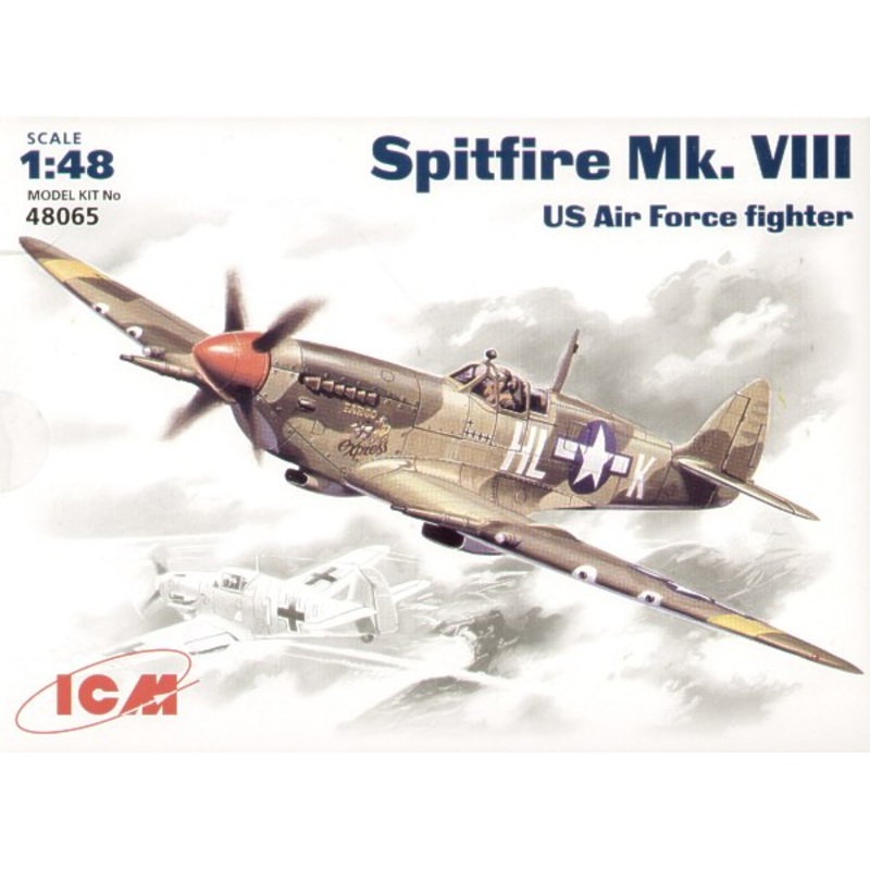 ICM 48065 1:48 Supermarine Spitfire Mk.VIII Pointed Rudder U.S. Air Force