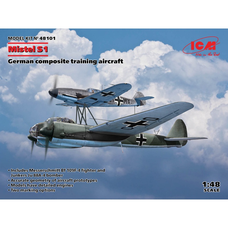 ICM 48101 1:48 Mistel S1 German Composite Training Aircraft