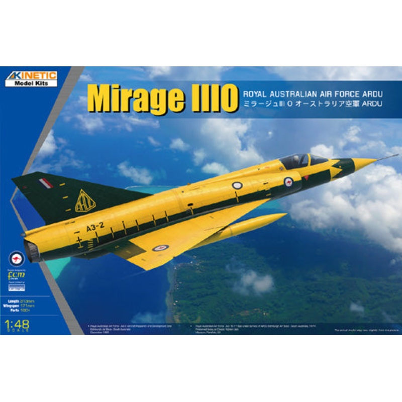 Kinetic Model Kits 48145 1:48 Dassault-Mirage IIIO Royal Australian Air Force ARDU