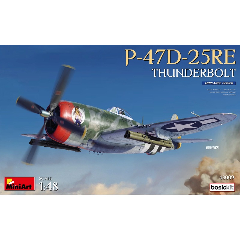 MiniArt 48009 1:48 P-47D-25RE Thunderbolt - Basic Kit
