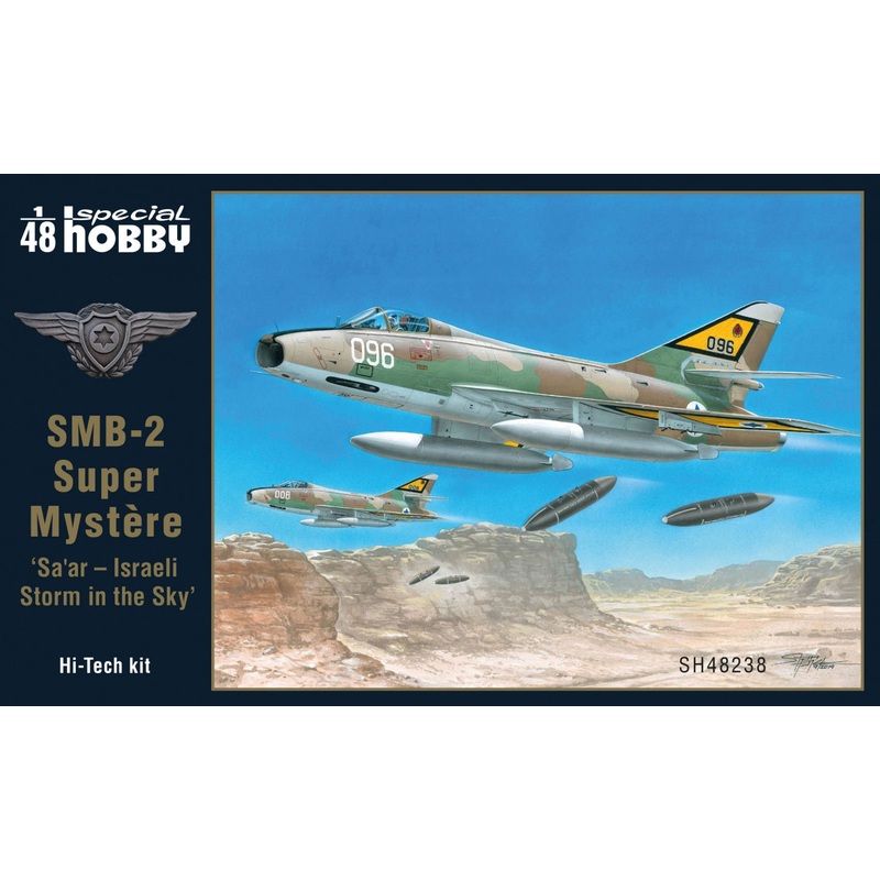 Special Hobby SH 48238B 1:48 Dassault SMB-2 Super Mystere 'Sa'ar ' Israeli Storm in the Sky' Kit+Book
