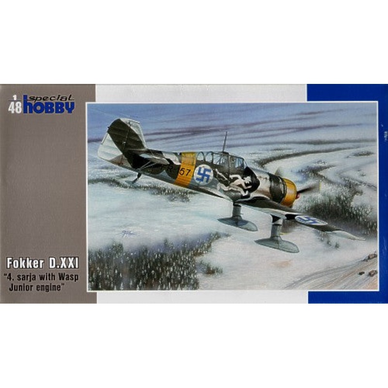 Special Hobby SH48073 1:48 Fokker D.XXI "4. Sarja with Wasp Junior Engine"