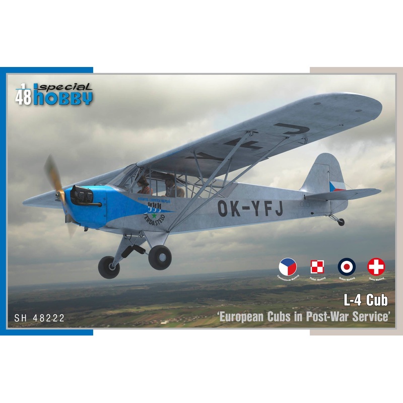 Special Hobby SH48222 1:48 Piper L-4 "European Cubs in Post War Service"
