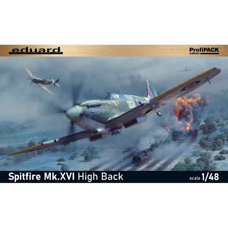 Eduard kits 8286 1:48 Supermarine Spitfire Mk.XVI high back ProfiPACK edition