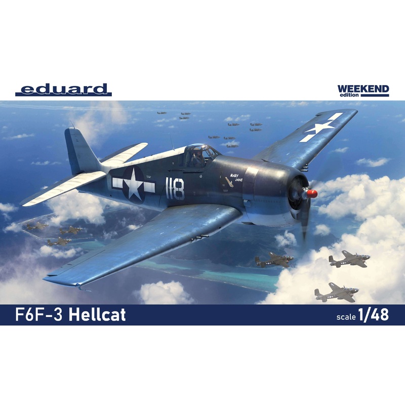 Eduard kits 84194 1:48 Grumman F6F-3 Hellcat Weekend edition