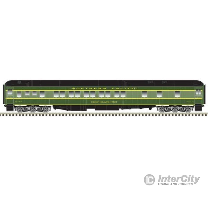 Atlas 20006609 Pullman Heavyweight Plan 3973 10-1-1 Sleeper - Ready to Run -- Northern Pacific Chief Taholah (Early Two-Tone Green, black)
