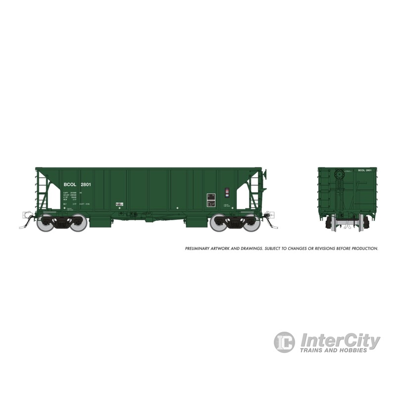 Rapido 158017A HO NSC Ballast Car: BC Rail - Early: Single Car #2