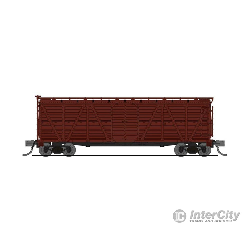 Broadway Limited Imports N 6588 PRR K7 Stock Car with Cattle Sounds - Ready to Run -- Painted, Unlettered (Boxcar Red)
