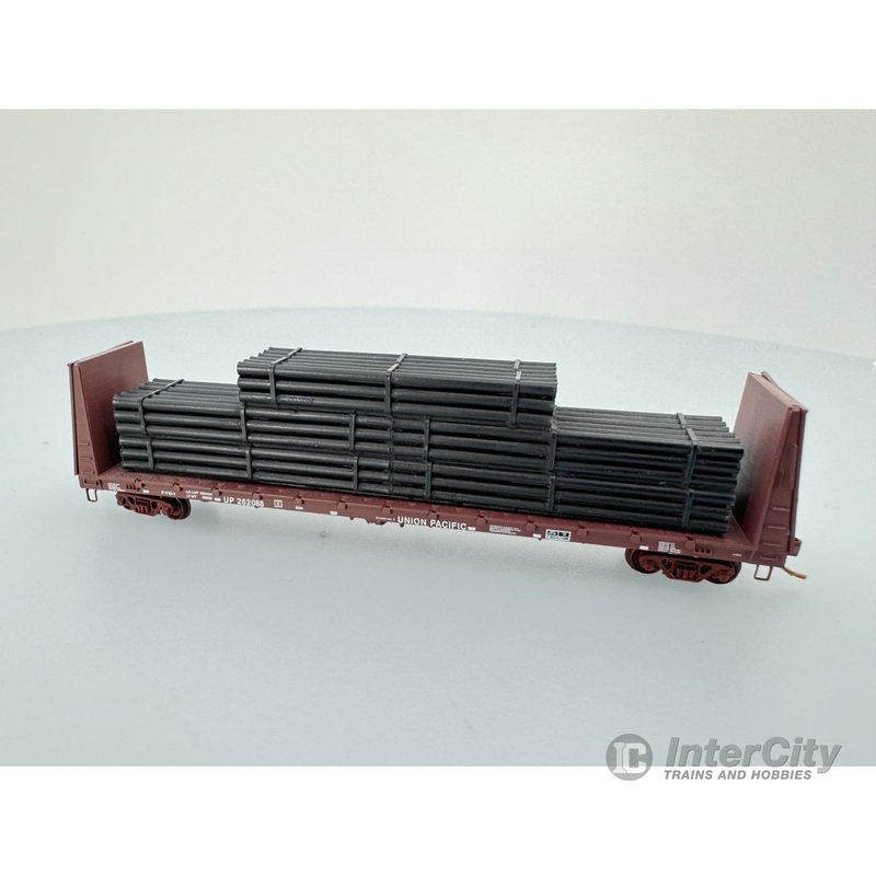 Micro Trains 054 00 150 N 61' Bulkhead Flat Car, w/Load Union Pacific (UP) UP 262088