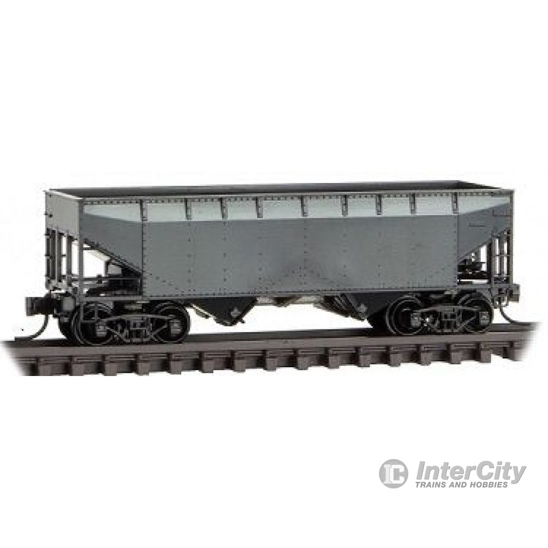Micro Trains N 5500000 33' 2-Bay Offset-Side Hopper - Ready to Run -- Undecorated