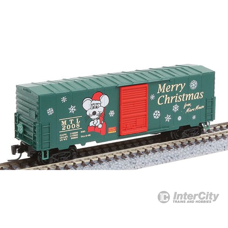 Micro Trains Z 50300050 2008 Christmas Boxcar -- MTL #2008 Merry Christmas From Micro Mouse