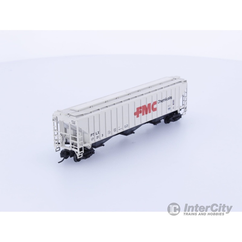 Pacific Rail Shops PTLX 17213 N 3-Bay PS-2 4750 Covered Hopper FMC Chemicals 17213