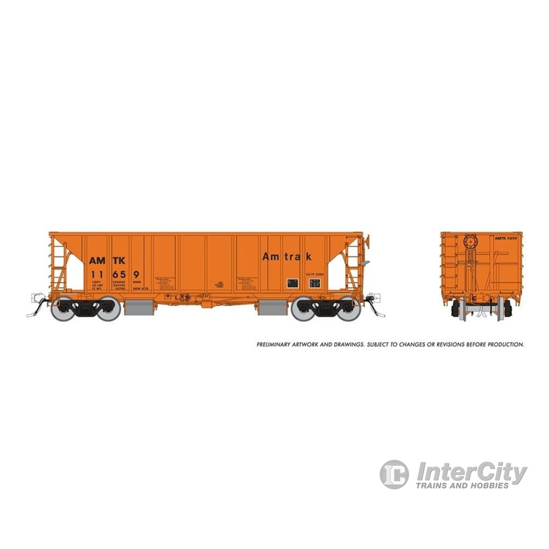Rapido 158007A HO NSC Ballast Car: Amtrak: Single Car