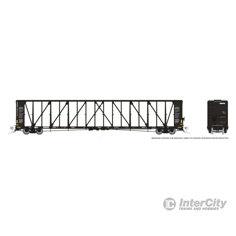 Rapido 174012A HO NSC Centerbeam Flatcar: Norfolk Southern - Black Patchout: Single Car