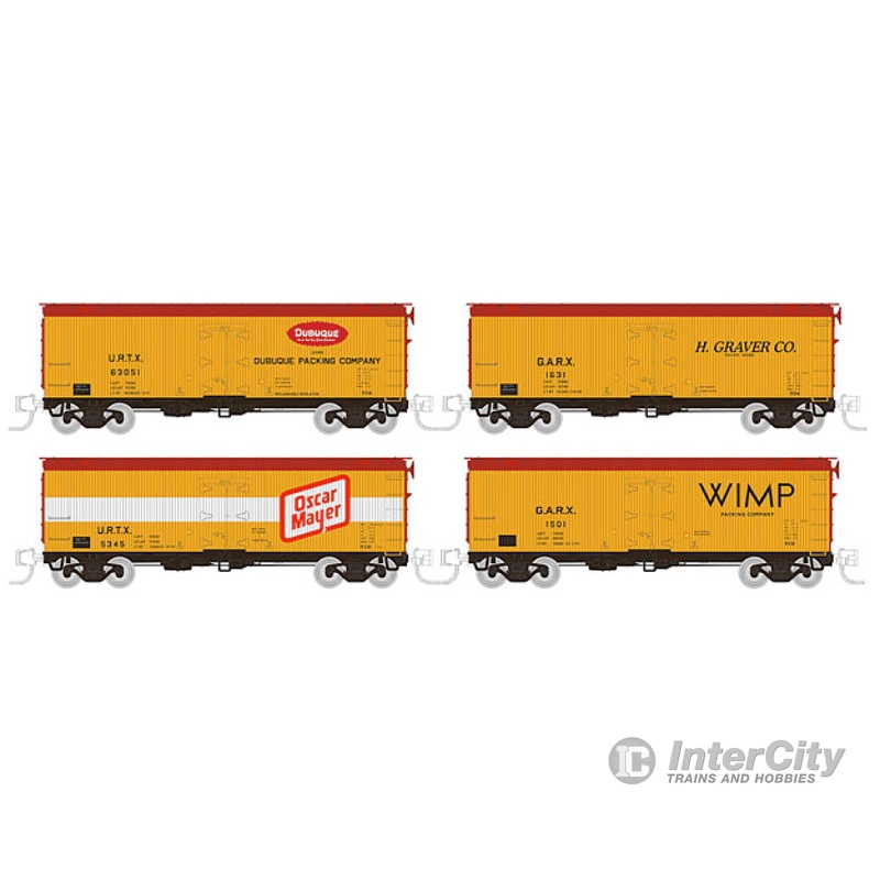 Rapido N 521903 1 car from General American 37' Wood Meat Reefer Collector #3 - Nuckools , Wimp, yellow)