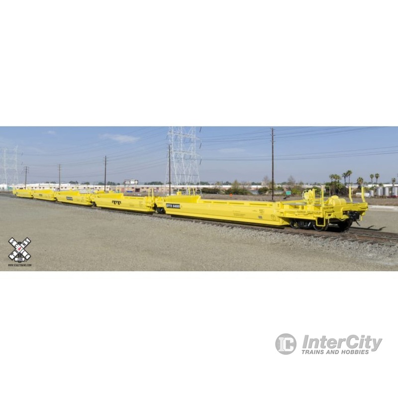 Scale Trains SXT31802 Rivet Counter HO Scale PS-Trinity Backpacker Well Car Set (5), Trailer Train as Delivered, #64055
