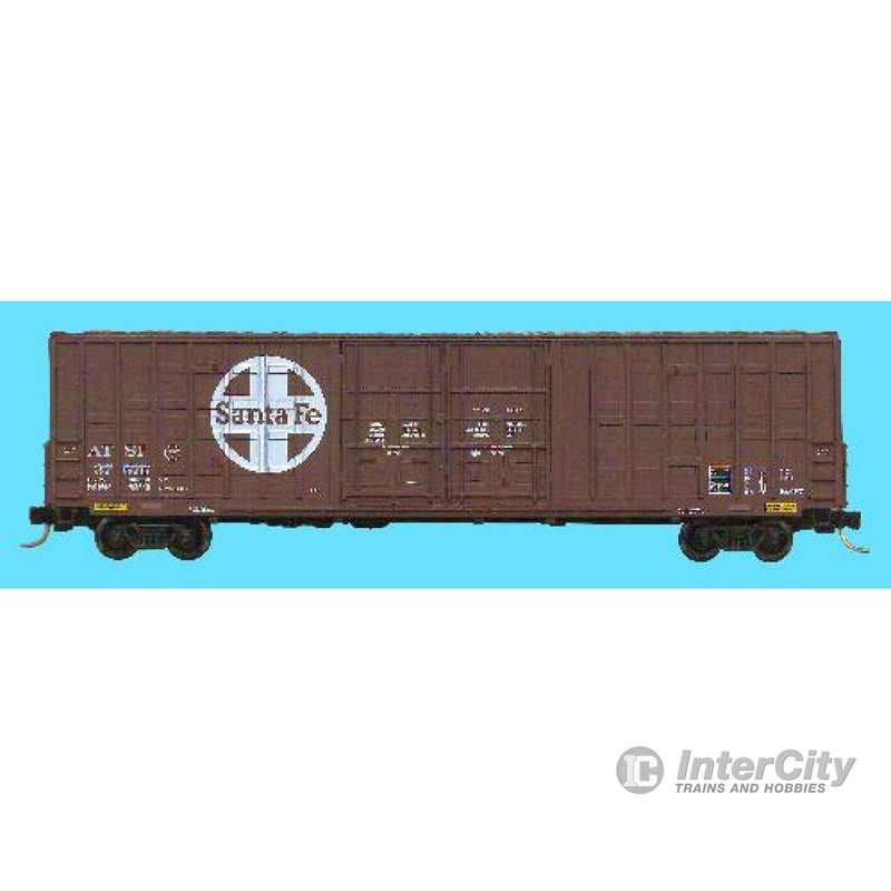 Micro Trains N 103030 60' Excess Height Boxcar -- ATSF #37575 (dark Boxcar Red,Circle Cross Herald)