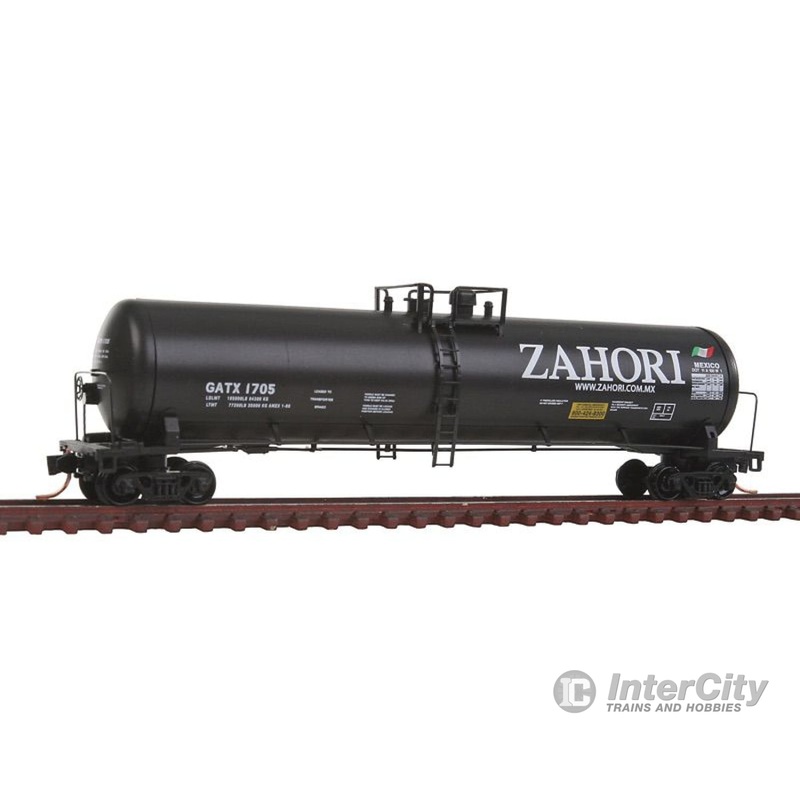 Micro Trains N 11000150 56' General Service Tank Car - Ready to Run -- Zahori GATX #1705 (black, white, Large Lettering)