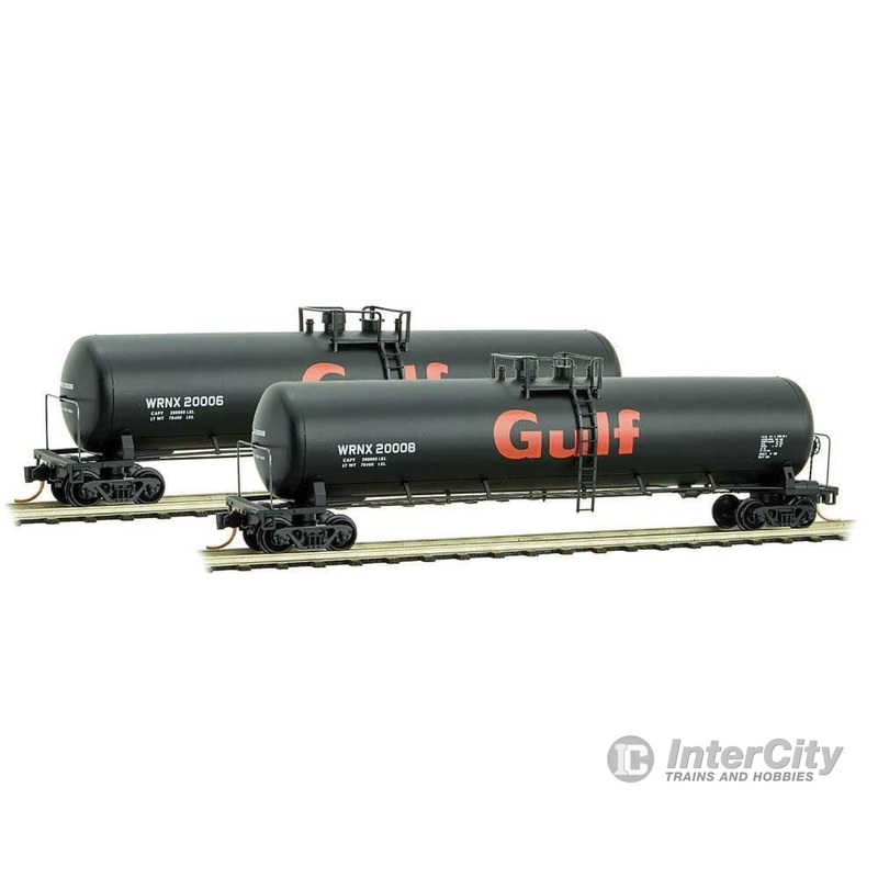 Micro Trains N 11000331 56' General Service Tank Car - Ready to Run -- Gulf Oil 20006 (black, orange)