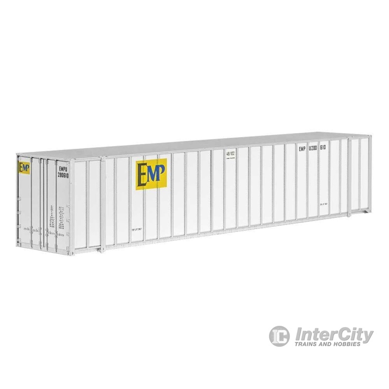 Micro Trains N 46800032 48' Rib-Side Container - Assembled -- EMP 287750 (white, yellow, blue, green)