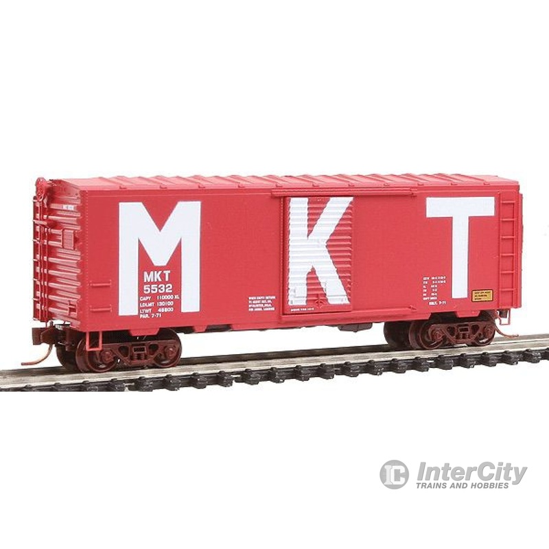 Micro Trains N 7300081 40' Standard Boxcar w/Single Door -- Missouri Kansas & Texas #5532 (red, white Billboard Logo & Lettering)