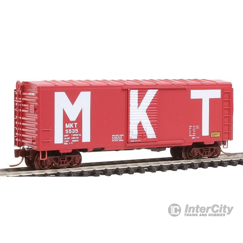 Micro Trains N 7300082 40' Standard Boxcar w/Single Door -- Missouri Kansas & Texas #5535 (red, white Billboard Logo & Lettering)