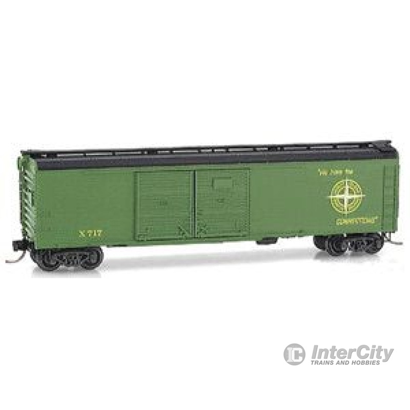 Micro Trains N 79040 50' "Wagon Top" Double-Door Boxcar -- Detroit, Toledo & Ironton #X717