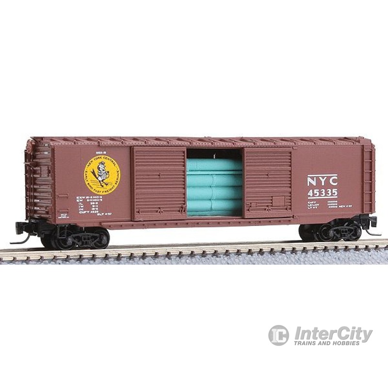 Micro Trains Z 50600161 50' Boxcar w/Youngstown Double Doors -- New York Central #45335 (Early Bird Logo; Boxcar Red)