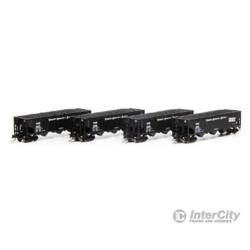 Athearn ATH5120 N 3 Bay Hopper HT TH&B 4-pack