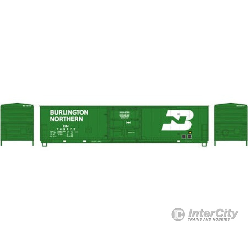 Athearn ATH85784 HO 50 Foot Combination Door Box Car Burlington Northern 749172