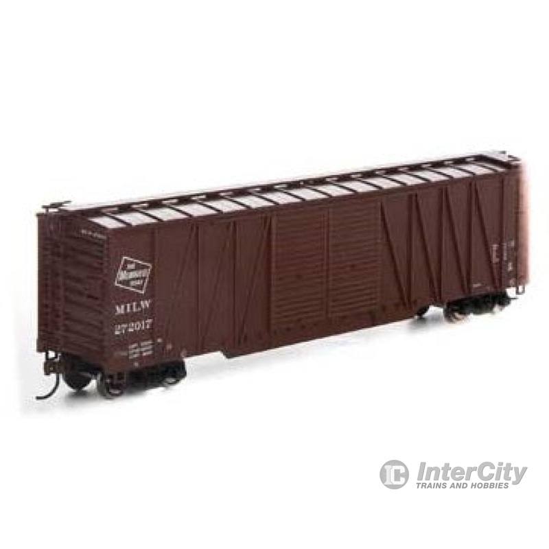 Athearn ATH90096 HO 50 Foot Single Sheathed Box car 50' Single Sheathed Box, Milwaukee Road 272017