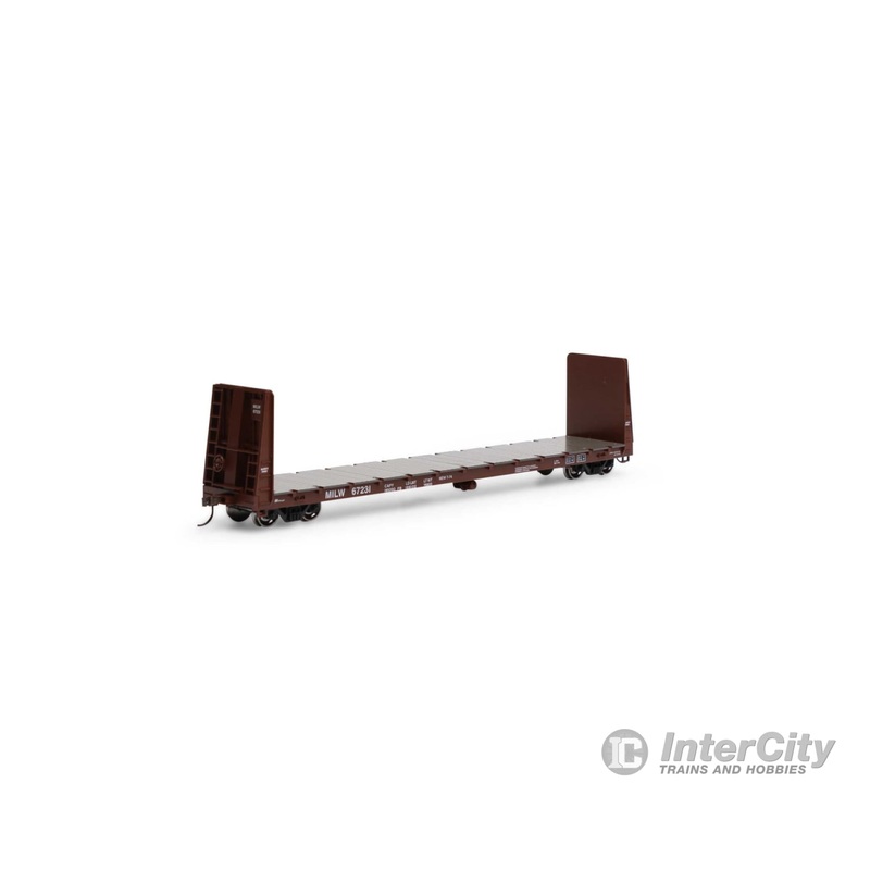 Athearn HO ATH17073 60 Bulkhead Flat MILW #67231