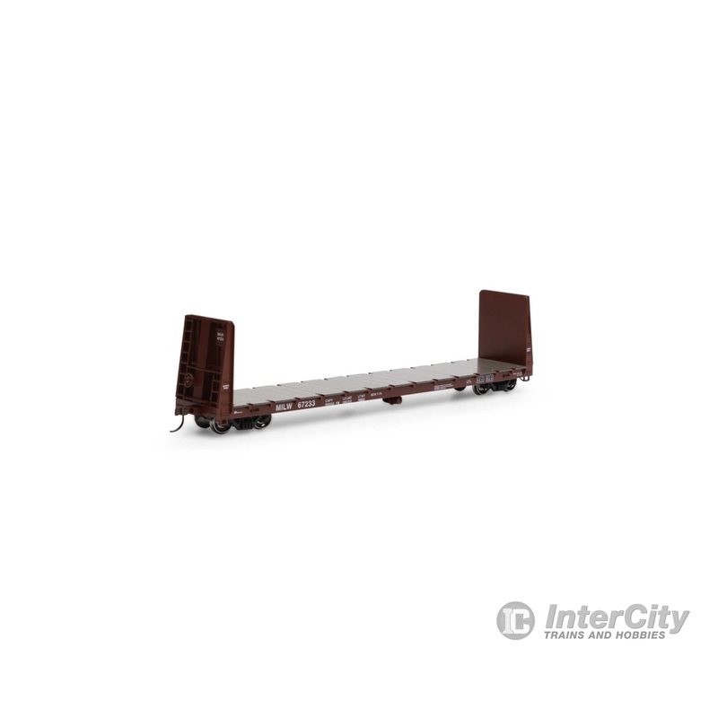 Athearn HO ATH17074 60' Bulkhead Flat MILW #67232