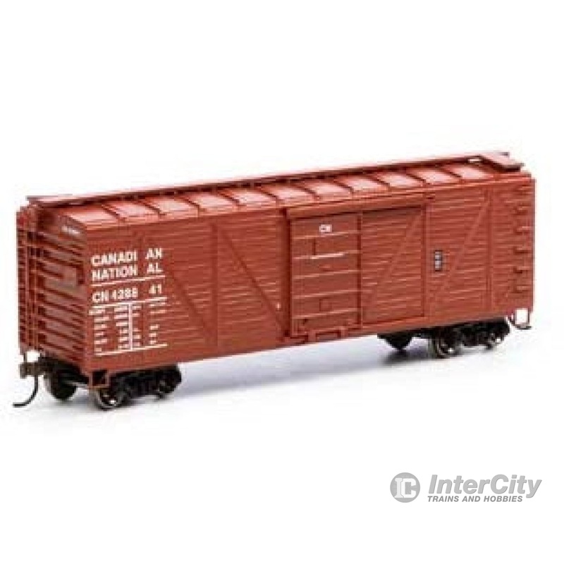 Athearn RND2886 HO 40 Foot Box Car with Youngstown Door Canadian National Upgraded Single Sheathed Box Car. CN 428841