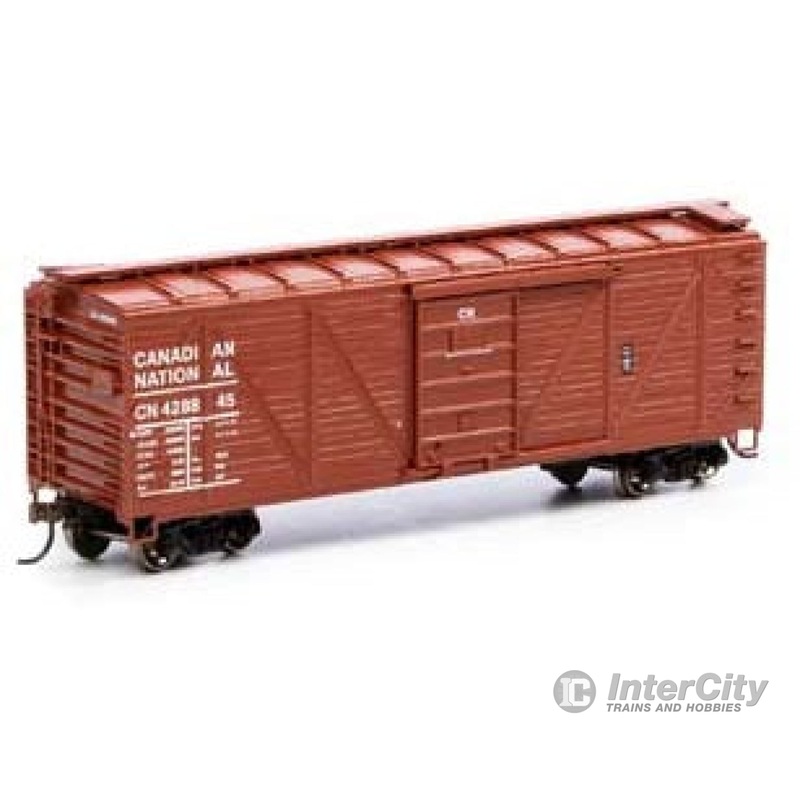 Athearn RND2887 HO 40 Foot Box Car with Youngstown Door Canadian National Upgraded Single Sheathed Box Car. CN 428845