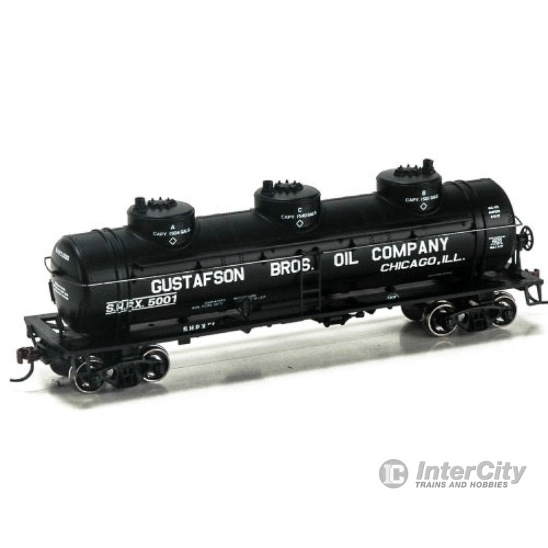 Athearn RND74485 HO 40 Foot Triple Dome Tank Car Gustafson 5001