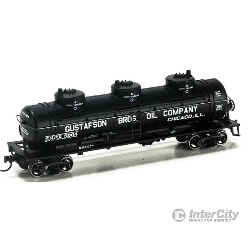 Athearn RND74487 HO 40 Foot Triple Dome Tank Car Gustafson 5004