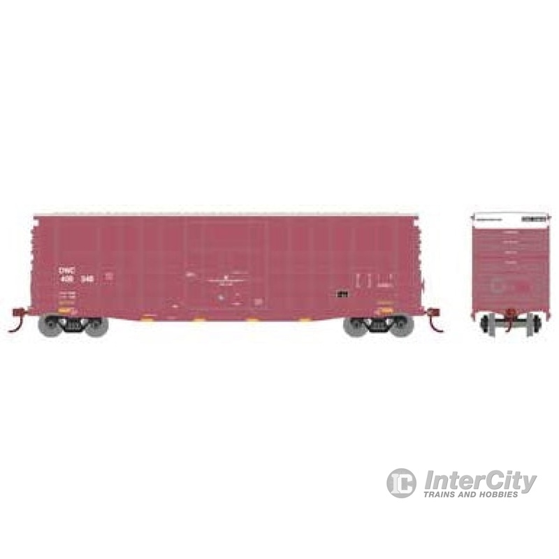 Athearn RND88080 HO 50' Hi Cube Waffle Side Box Car 50' Waffle HC Plug Door Box, CN/DWC 409548