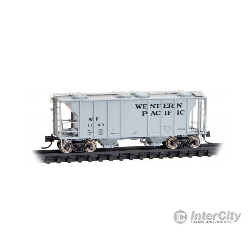 Micro Trains 09500022 Micro-Trains 09500022 Western Pacific Covered Hopper N Scale Freight Car Train