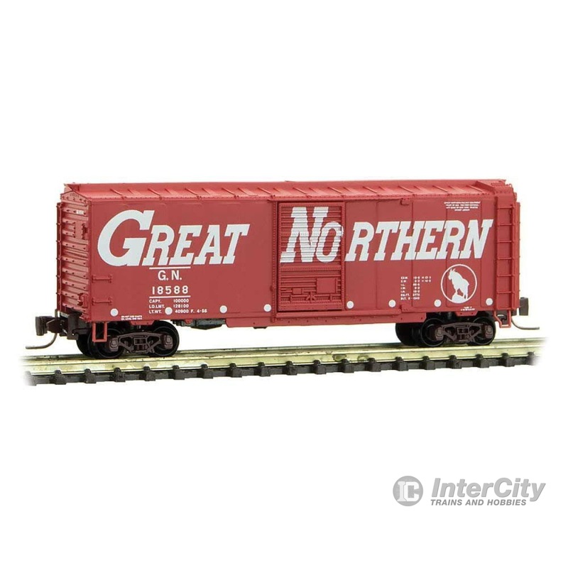 Micro Trains Z 50000950 MICRO-TRAINS LINE Z SCALE 40' BOX CAR GREAT NORTHERN CIRCUS SERIES 50000950