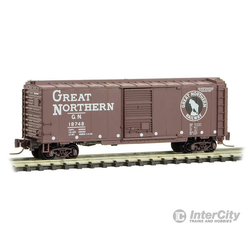 Micro Trains Z 50000960 MICRO-TRAINS LINE Z SCALE 40' BOX CAR GREAT NORTHERN CIRCUS SERIES 50000960