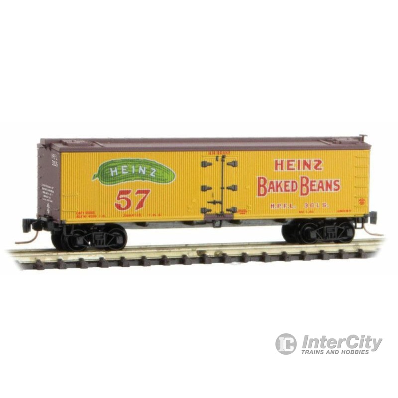 Micro Trains Z 51800680 Micro-Trains #51800680 Heinz Yellow Series Car # 6 40' Wood Reefer Z-Scale