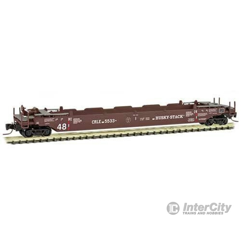 Micro Trains Z 54000171 Gunderson Husky Stack Well Car - Ready to Run -- Coe Rail Leasing CRLE#5533 (Boxcar Red)