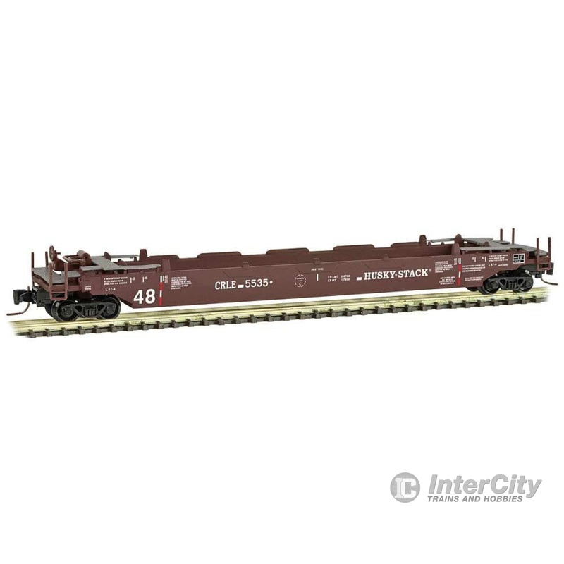 Micro Trains Z 54000172 Gunderson Husky Stack Well Car - Ready to Run -- Coe Rail Leasing CRLE#5535 (Boxcar Red)